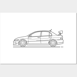 Lancer Evolution VII B Posters and Art